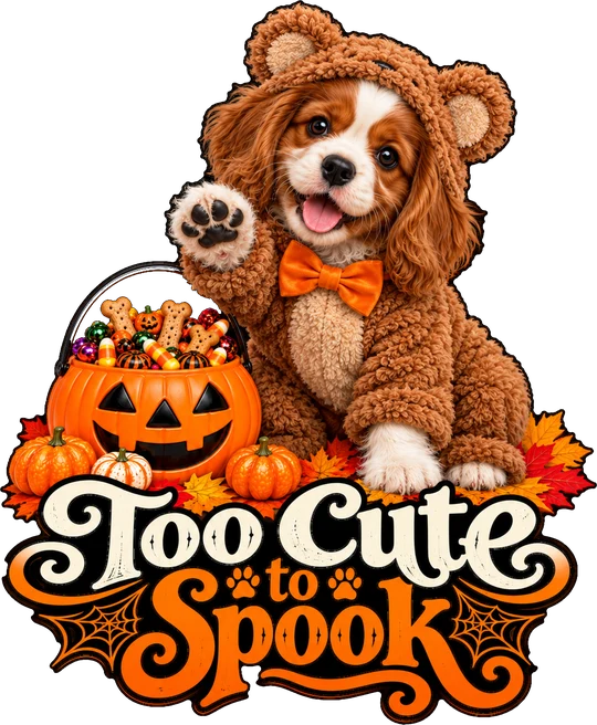 Too Cute to Spook Cavalier in Teddy Bear Costume T-Shirt235:1329 236:1333
