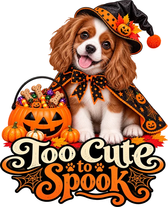 Too Cute to Spook Cavalier Witch T-Shirt237:1343 238:1347