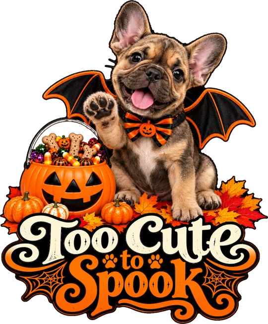 Too Cute to Spook French Bulldog Bat T-Shirt251:1441 252:1445
