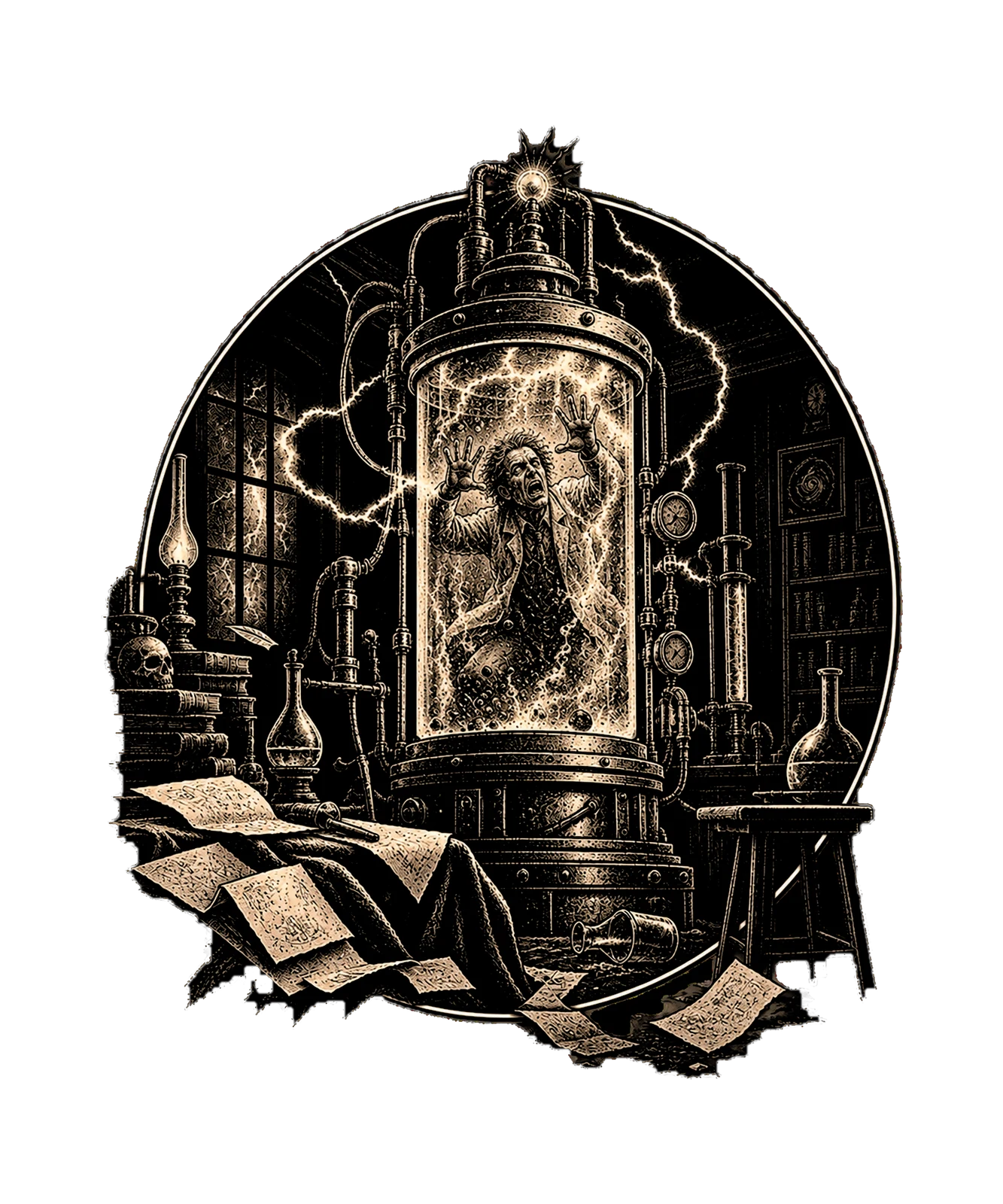 Mad Scientist Laboratory T-Shirt25:109 26:113