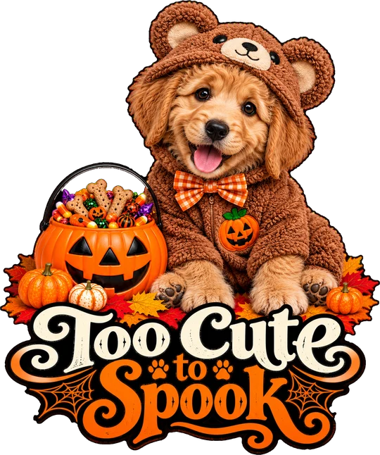 Too Cute to Spook Goldendoodle in Teddy Bear Costume T-Shirt267:1553 268:1557
