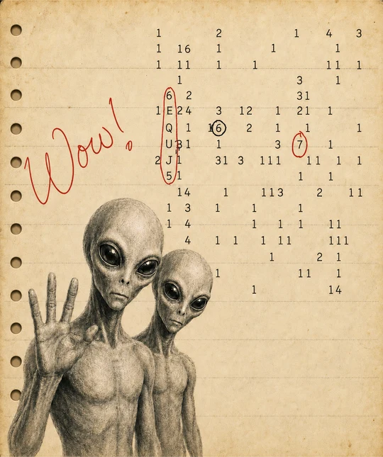 Wow! Signal Aliens Portrait T-Shirt277:1613 278:1617