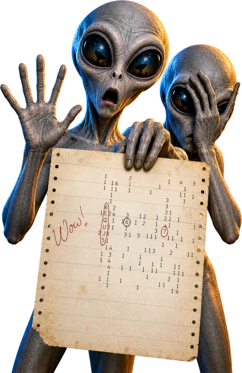 Wow! Signal Aliens Startled T-Shirt279:1622 280:1626