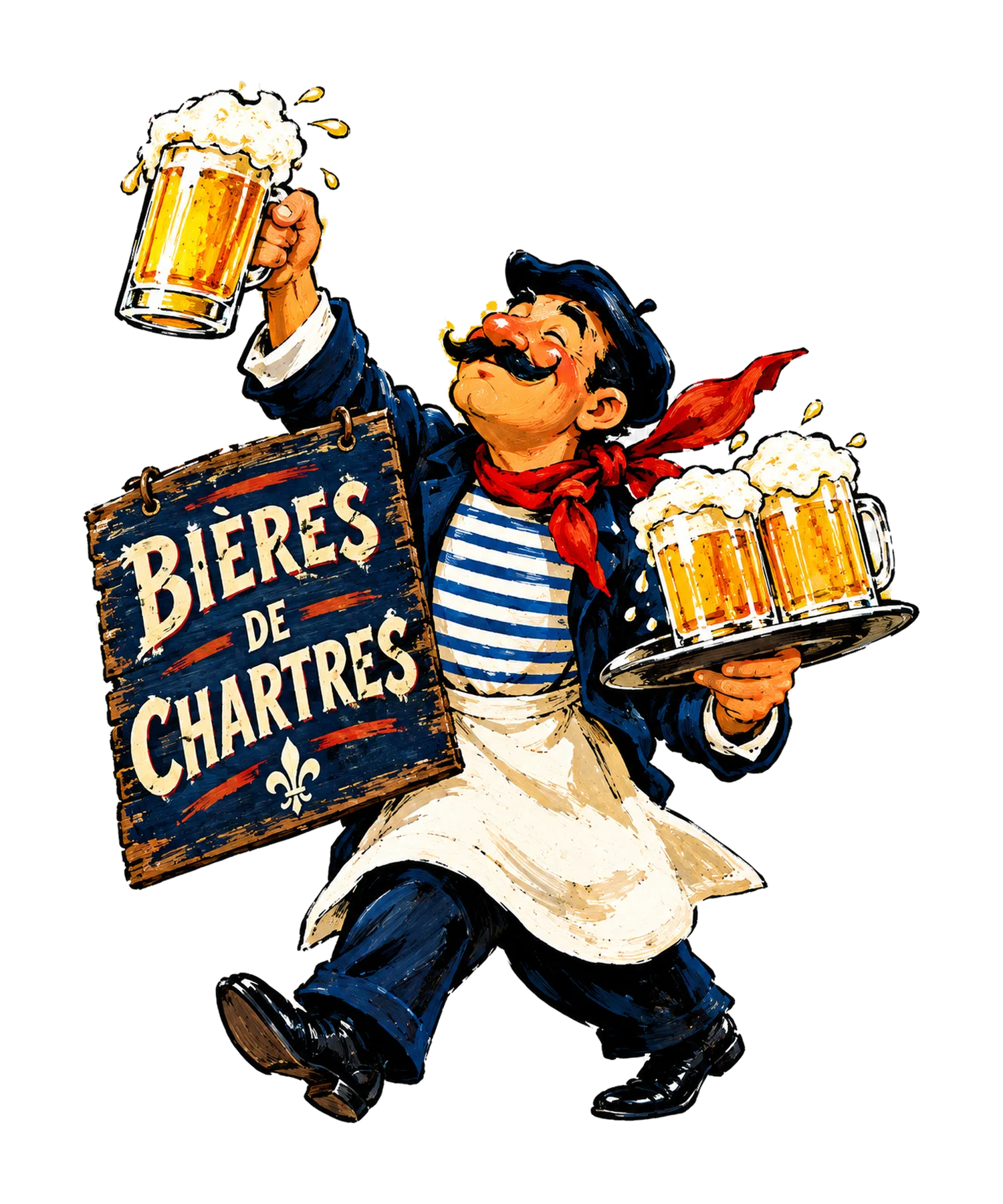 Bières de Chartres Signboard T-Shirt327:1893 328:1897