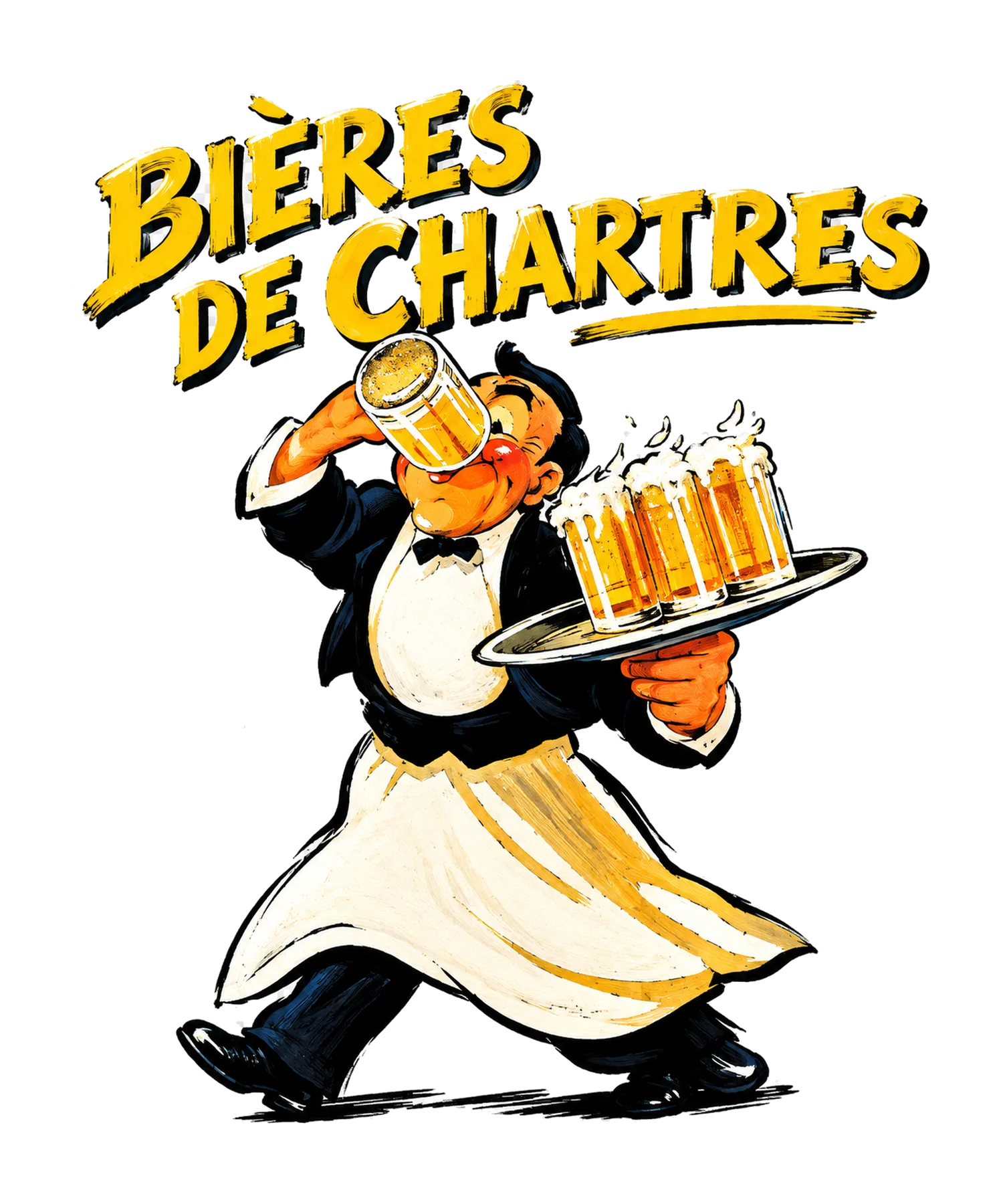 Bières de Chartres Waiter T-Shirt329:1902 330:1906