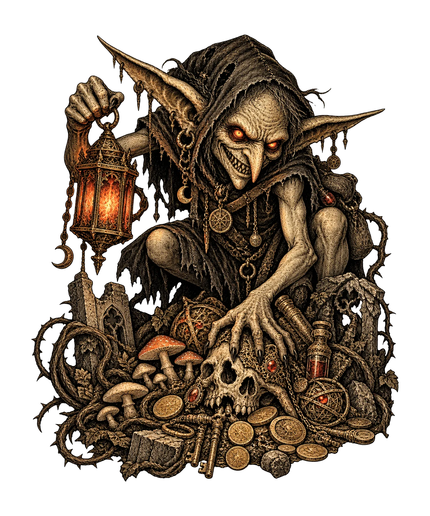 Goblin with Lantern T-Shirt357:2028 358:2032