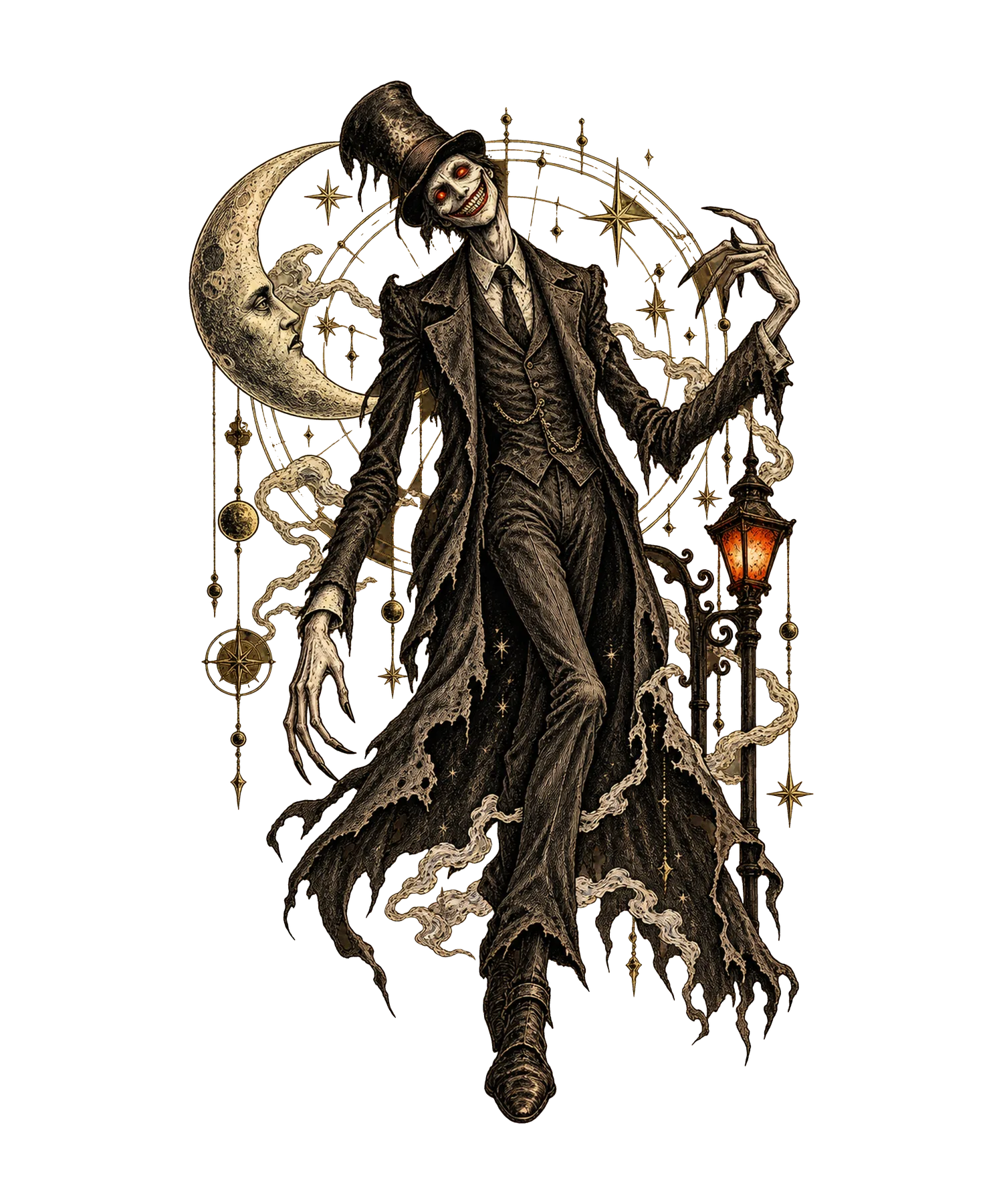 Moonlit Top Hat Ghoul T-Shirt375:2109 376:2113