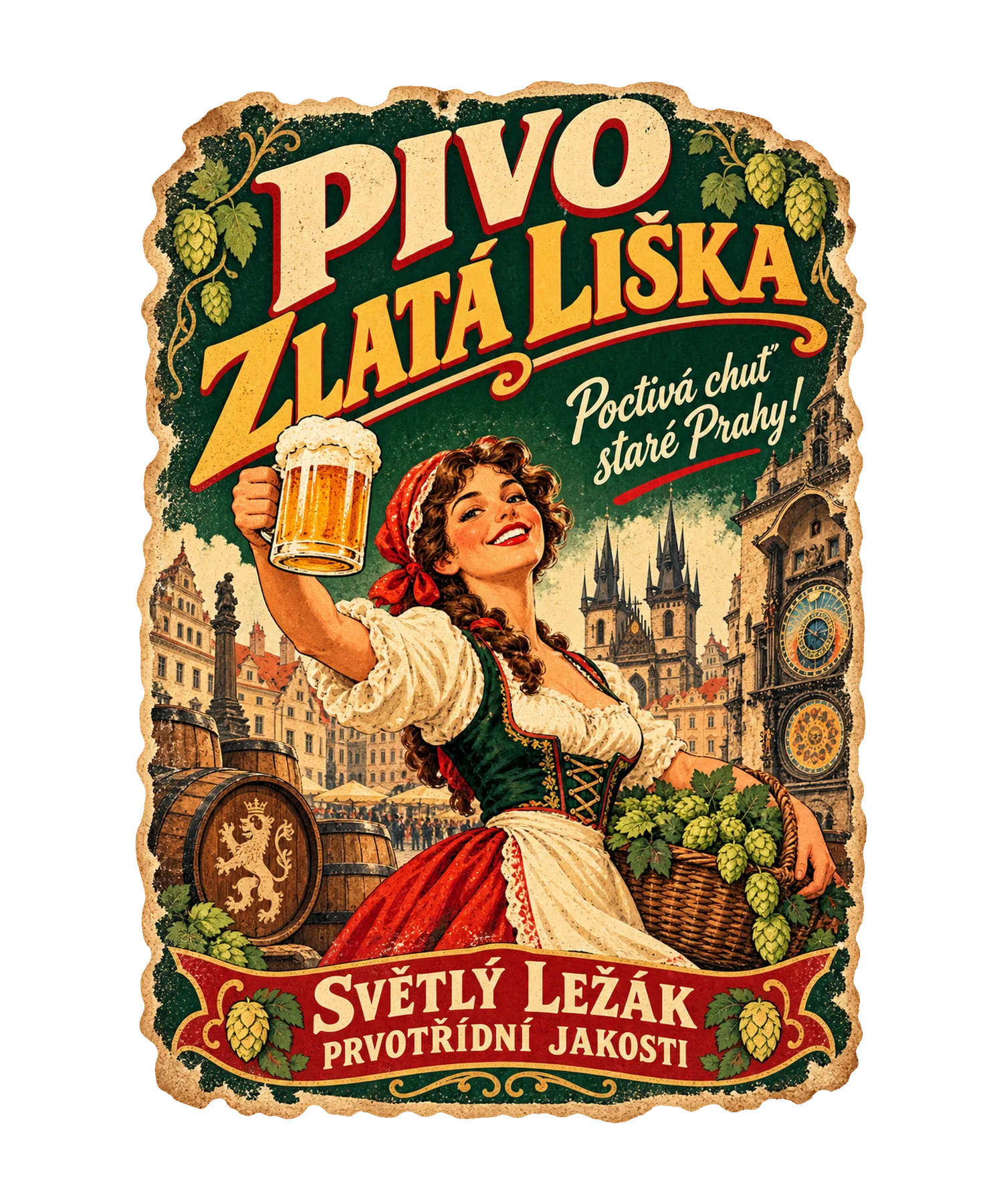 Pivo Zlatá Liška T-Shirt389:2172 390:2176