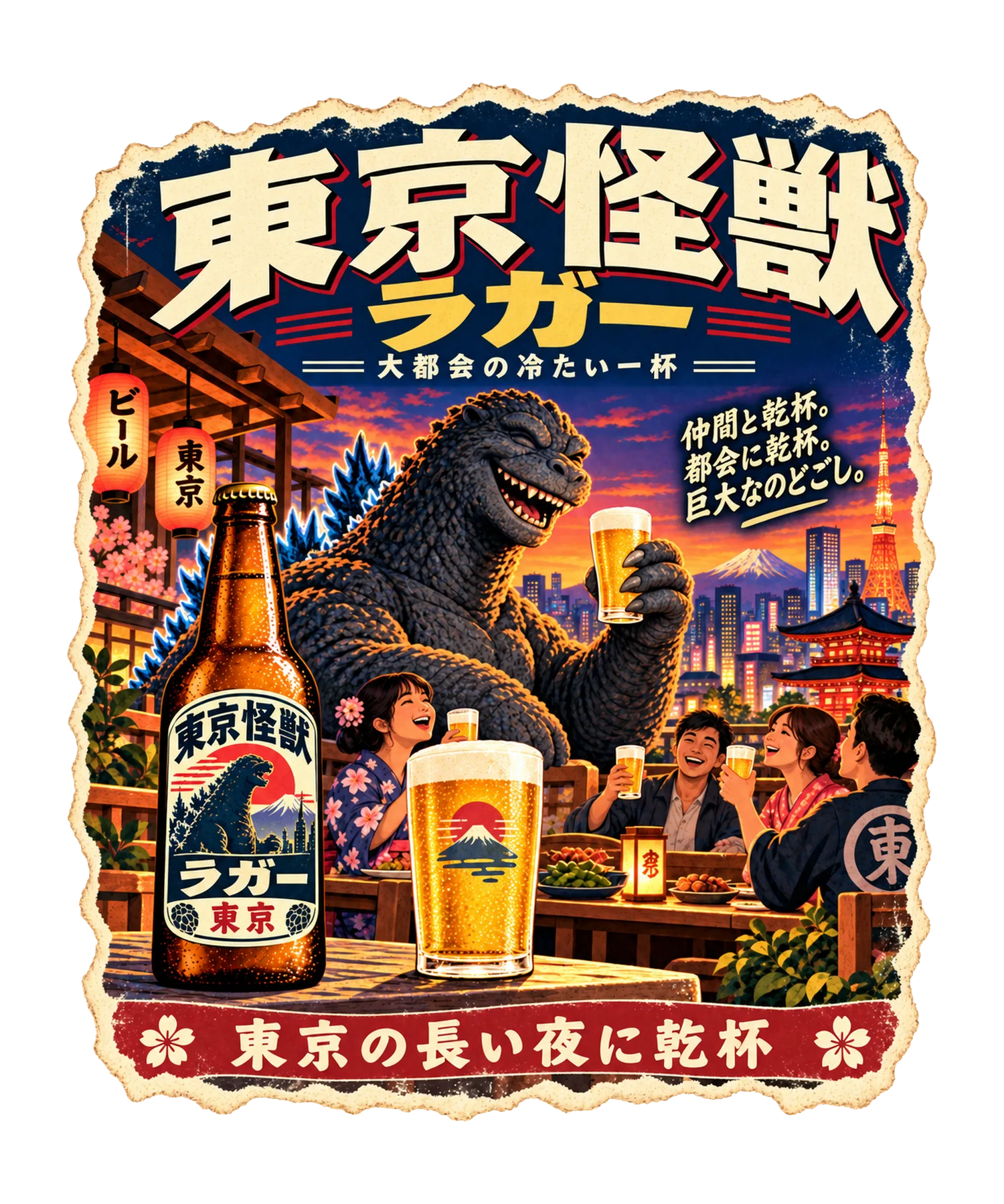 Tokyo Kaiju Lager T-Shirt407:2251 408:2255