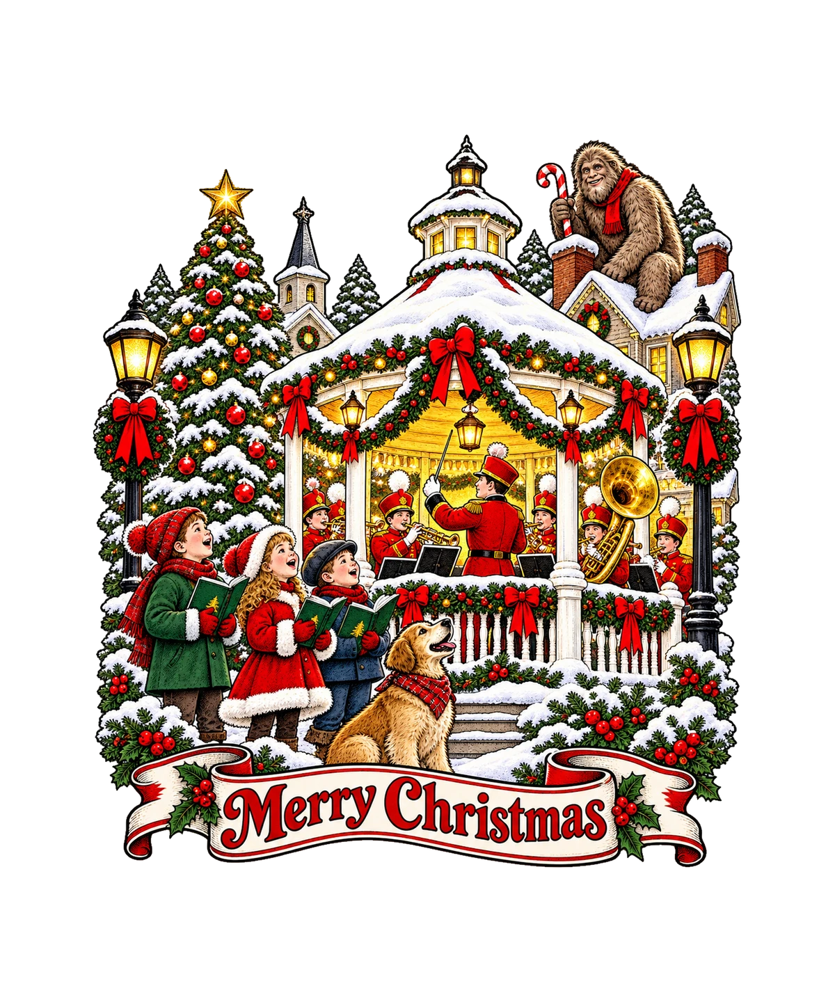 Retro Bandstand Bigfoot T-Shirt425:2347 426:2351
