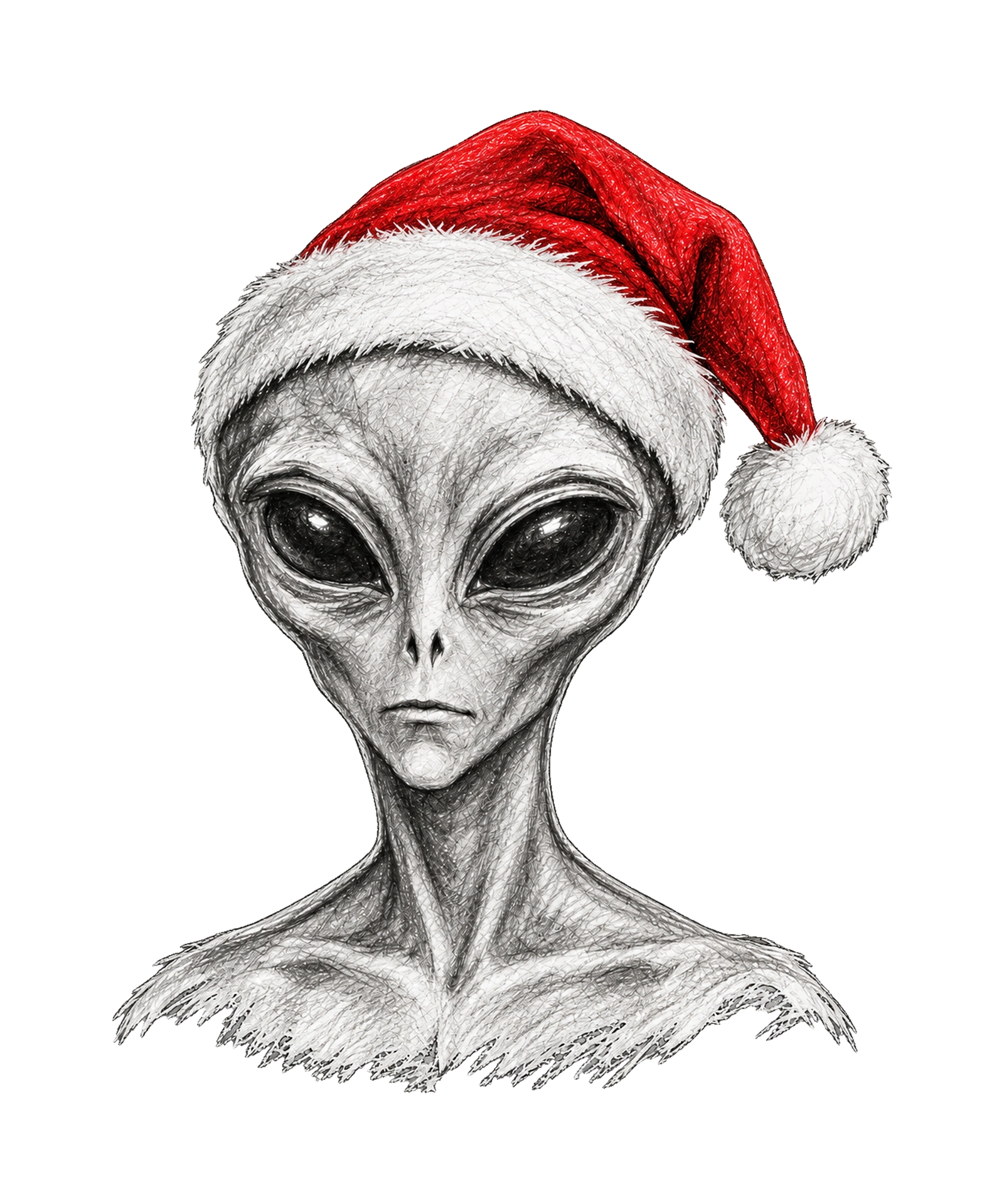 Alien Santa Portrait T-Shirt449:2455 450:2459