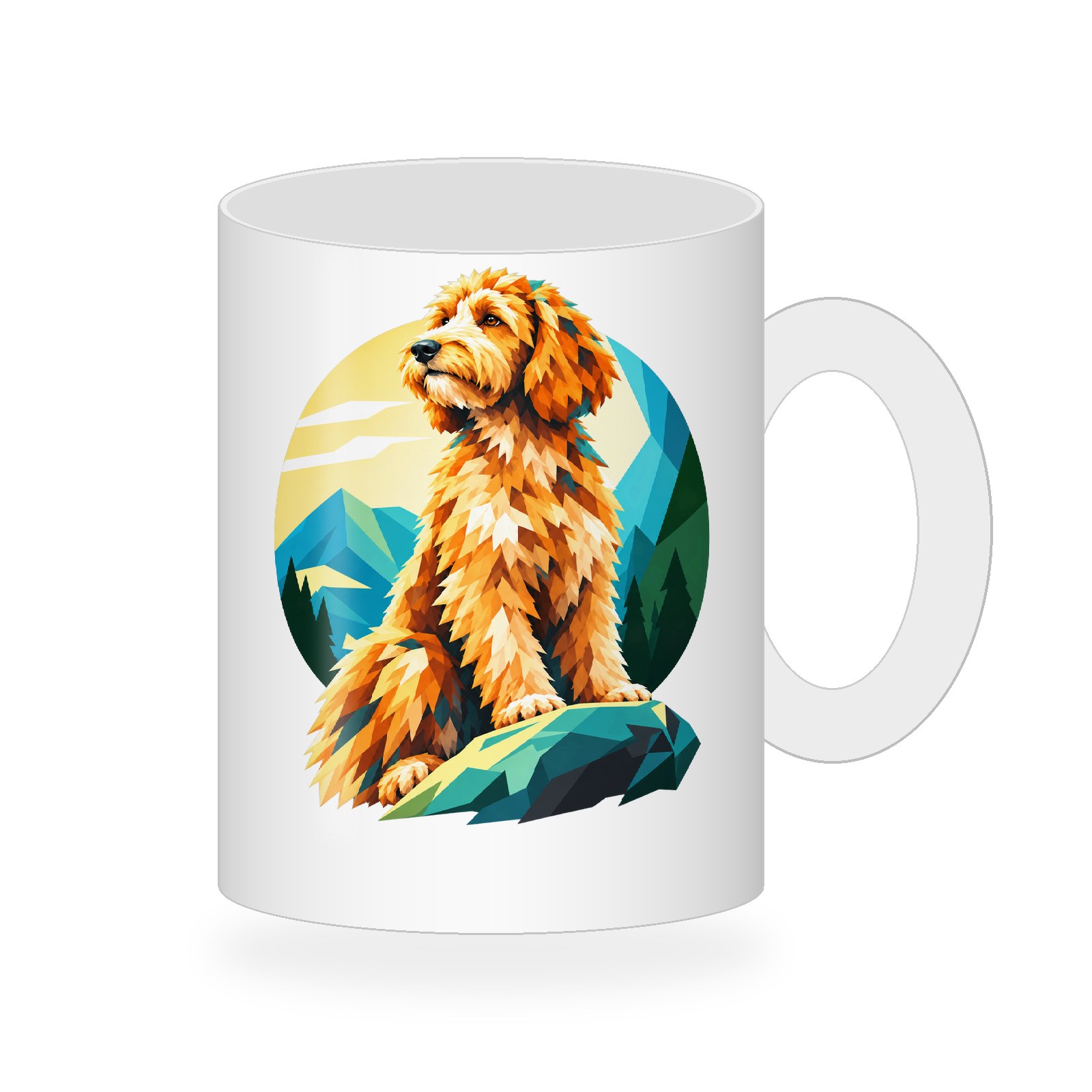 Geometric Goldendoodle Coffee Mug465:2478