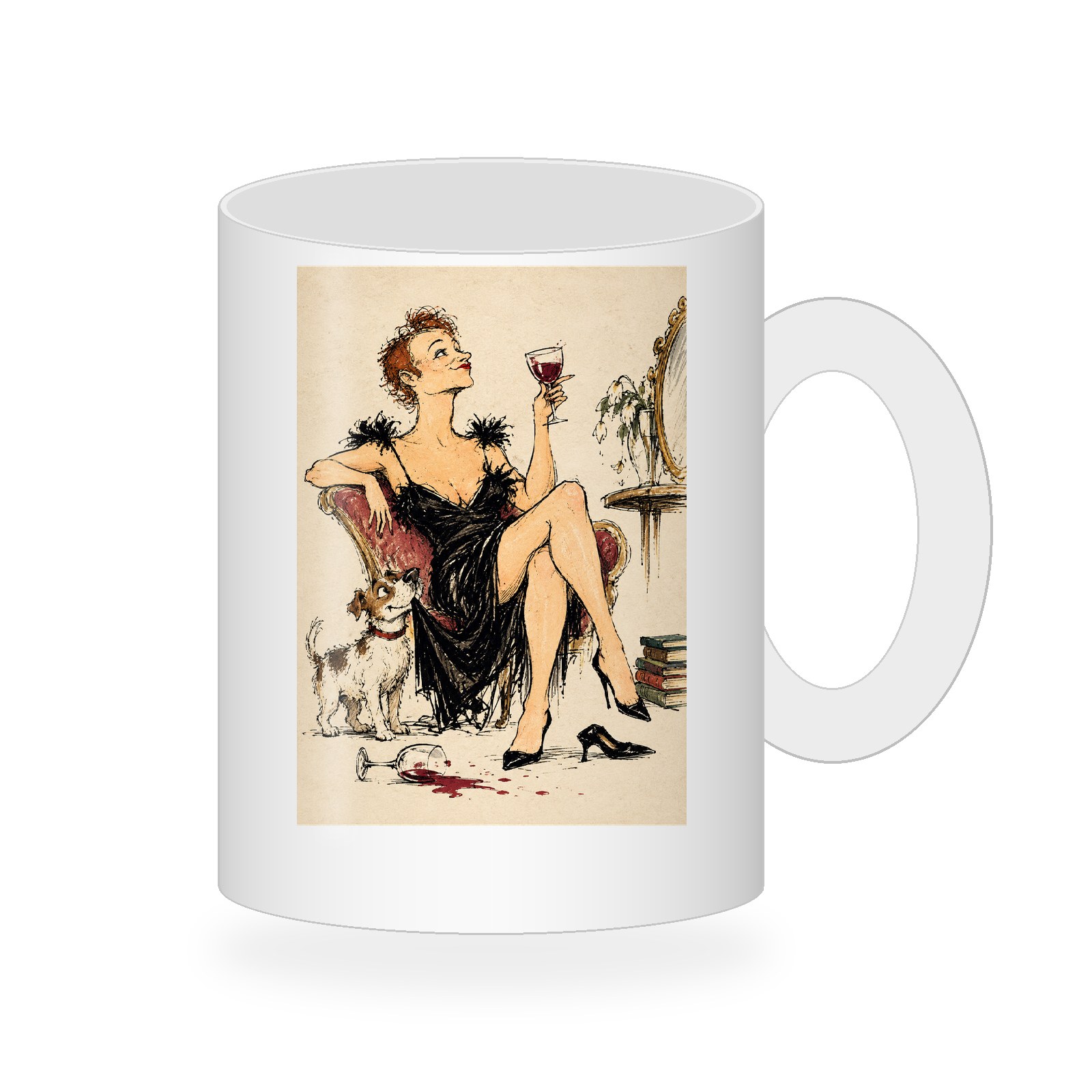 Parisian Wine Lady Coffee Mug470:2483