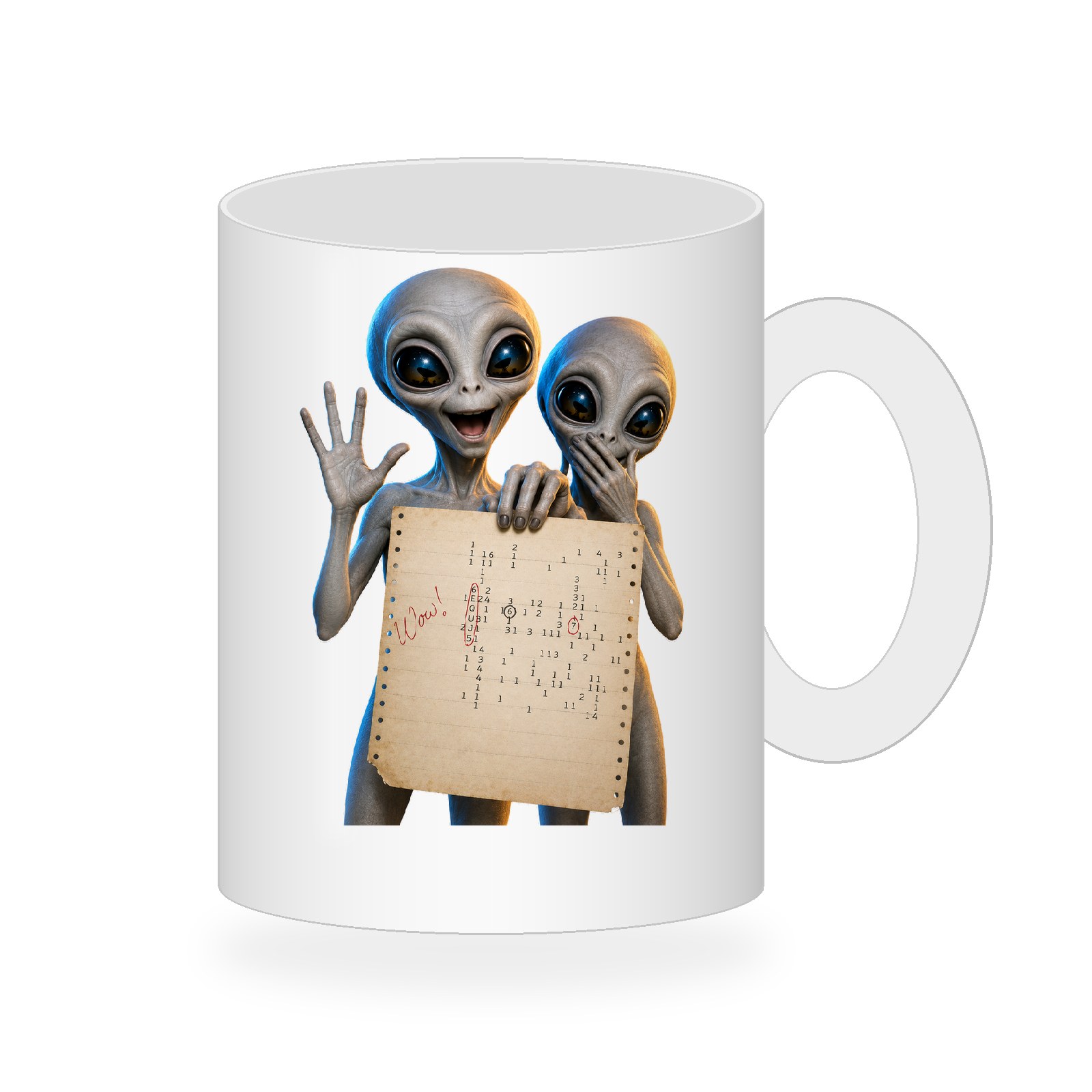 Wow! Signal Aliens Excited Coffee Mug478:2491