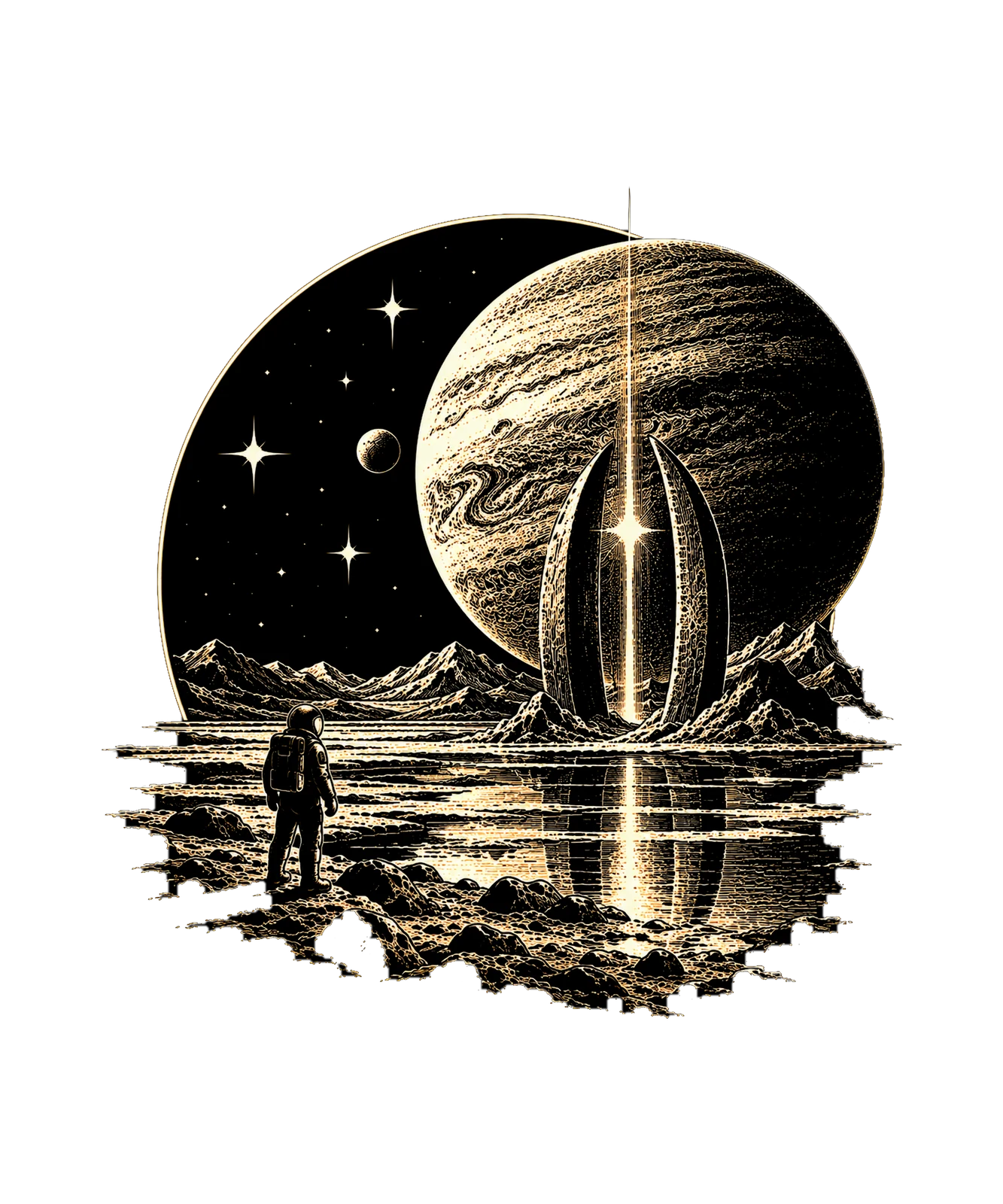 Rocket Launch Planet T-Shirt65:289 66:293