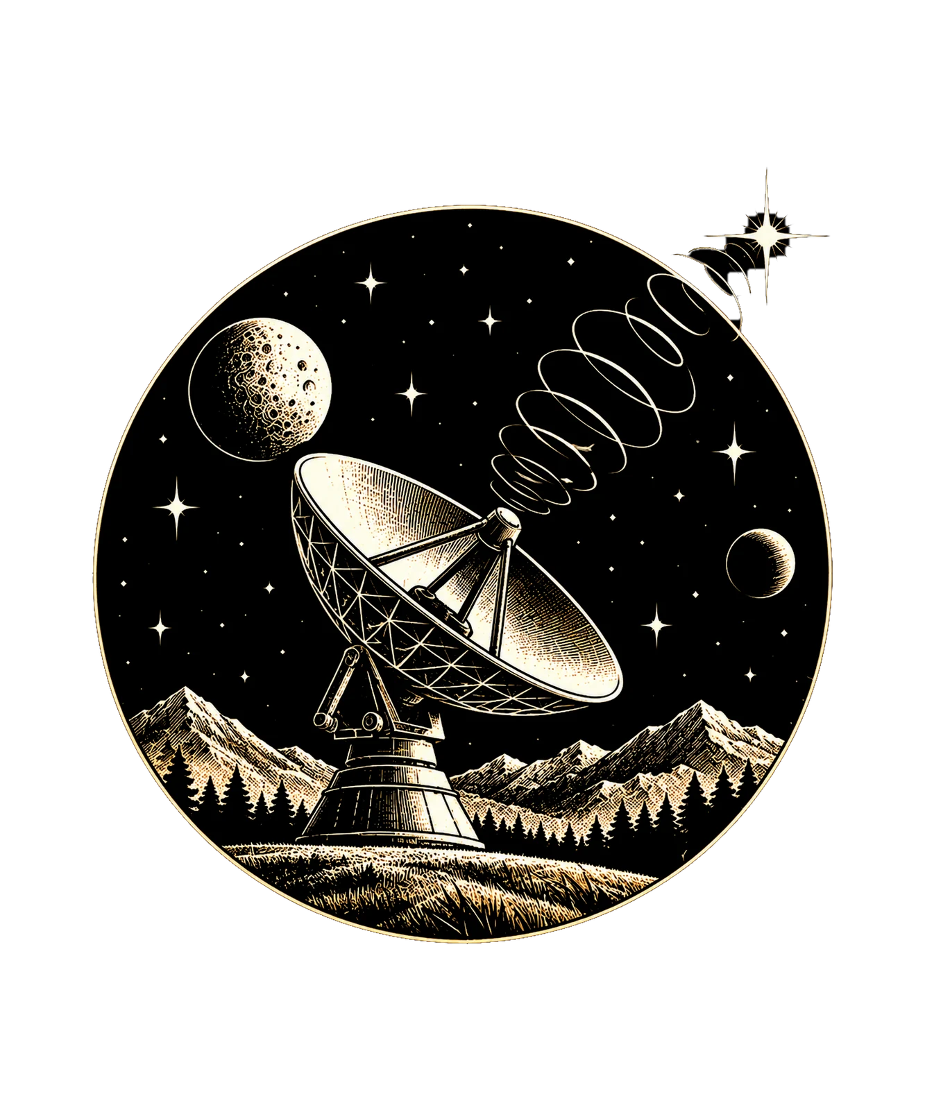 Satellite Observatory T-Shirt67:298 68:302