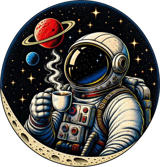 Astronaut Coffee Plain Edition T-Shirt127:653 128:657