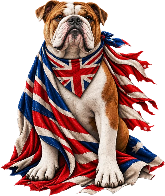 Bulldog Union Jack Bandana Cape T-Shirt143:760 144:764