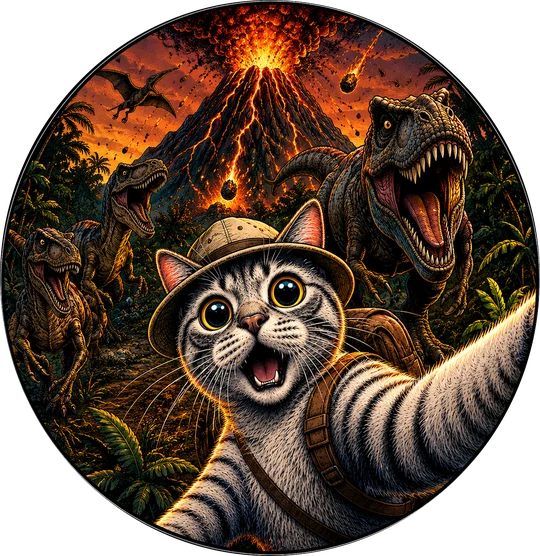Cat Dinosaur Adventure T-Shirt149:802 150:806