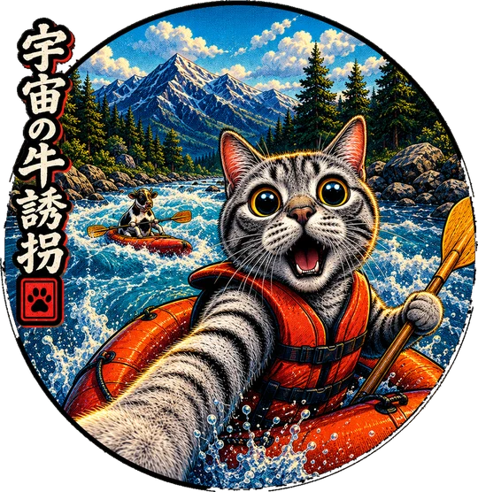 Cat River Rafting Kanji Edition T-Shirt155:844 156:848