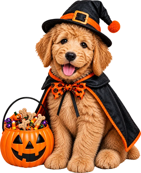 Goldendoodle Puppy Witch T-Shirt179:1002 180:1006